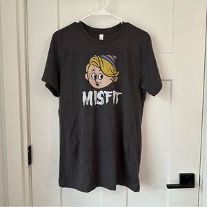 Bella Canvas Charcoal Misfit Graphic Tee